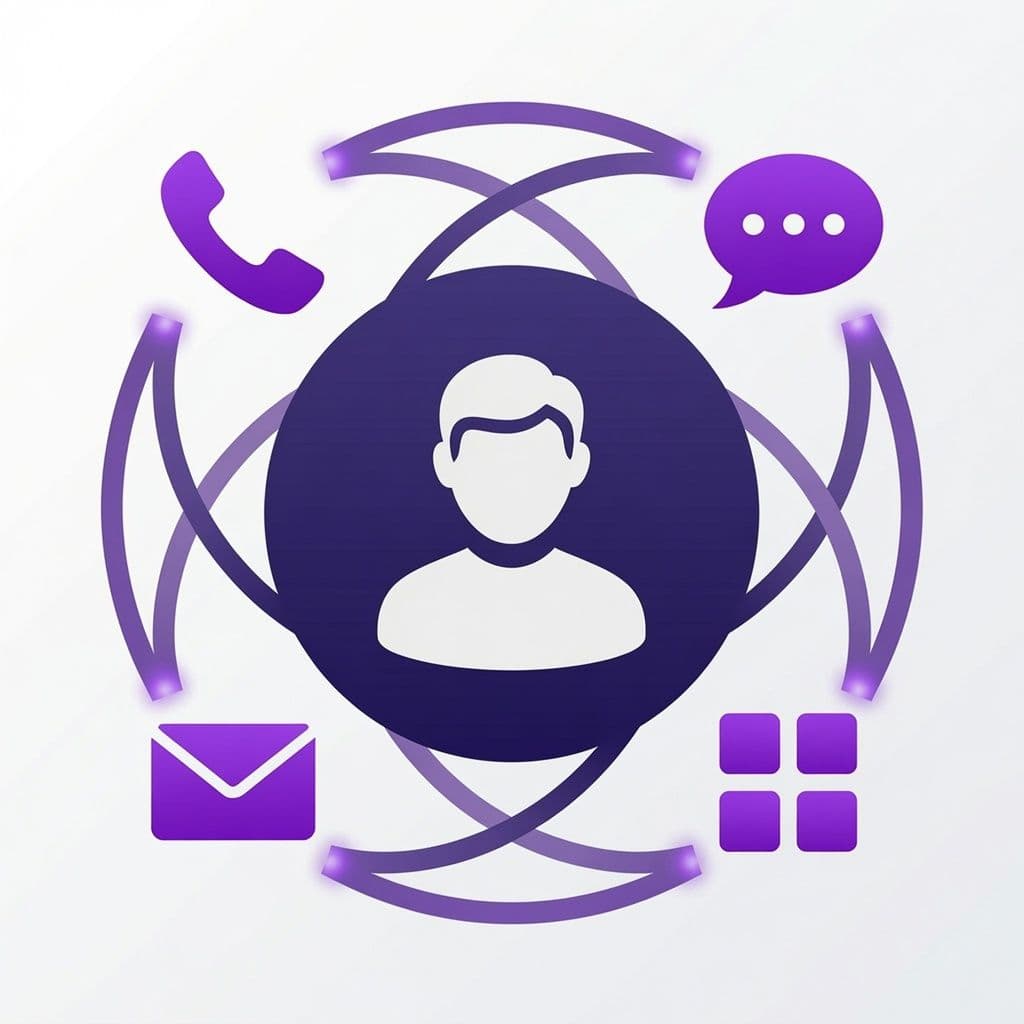 Vue 360° du client : téléphonie, messagerie, e-mail et applications regroupés autour d'une seule fiche